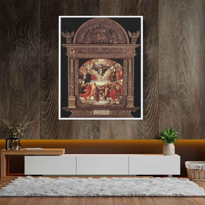 The Adoration of the Holy Trinity (Landauer Altar) (1511) by Albrecht Durer - Canvas Artwork