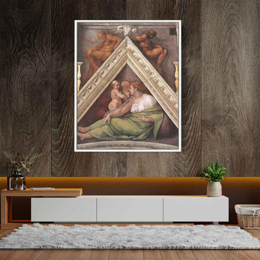The Ancestors of Christ: Hezekiah (1509) by Michelangelo - Canvas Artwork