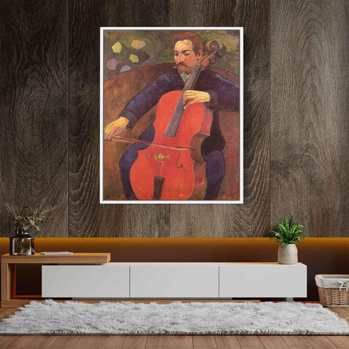 The Cellist (Portrait of Upaupa Scheklud) (1894) by Paul Gauguin - Canvas Artwork