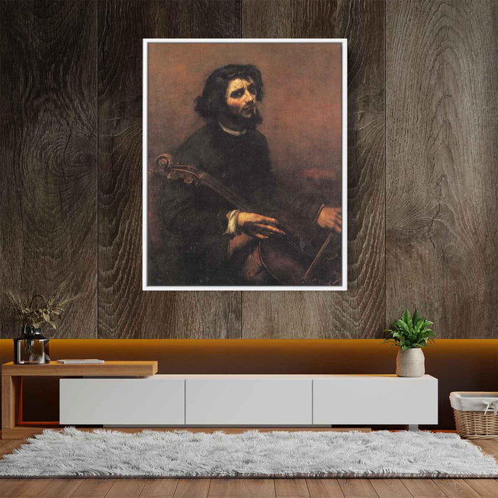 The Cellist, Self Portrait by Gustave Courbet - Canvas Artwork