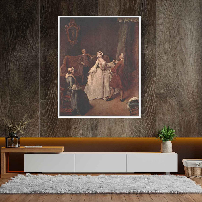 The Dancing Lesson by Pietro Longhi - Canvas Artwork