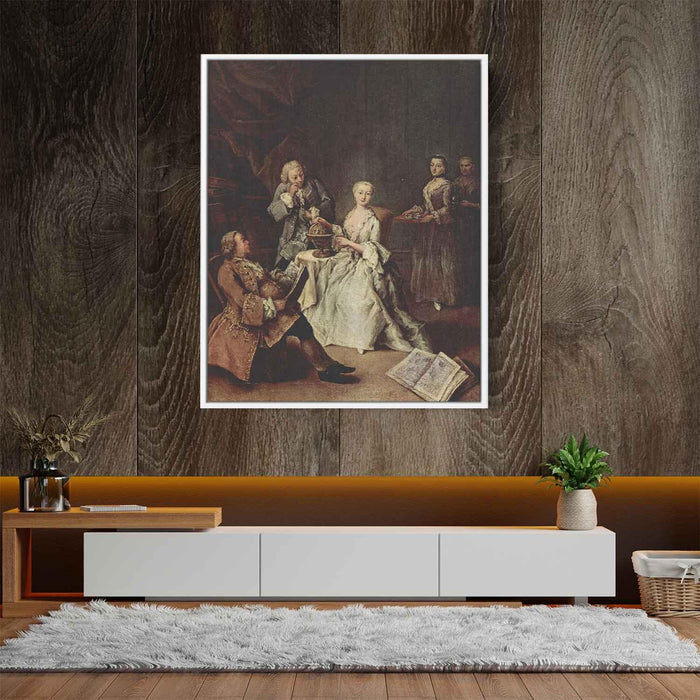 The Geography Lesson by Pietro Longhi - Canvas Artwork