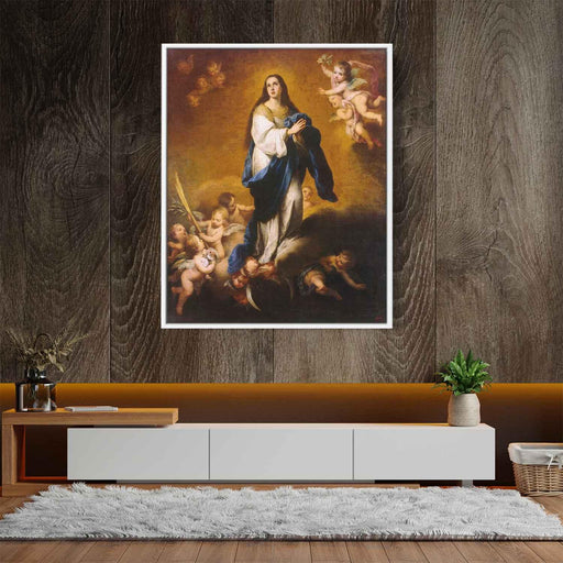 The Immaculate Conception (oil on canvas) (1655) by Bartolome Esteban Murillo - Canvas Artwork