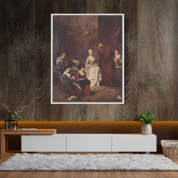 The Temptation by Pietro Longhi - Canvas Artwork