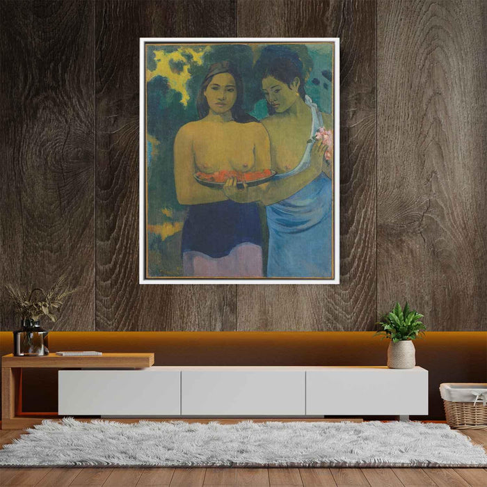 Two tahitian women (1899) by Paul Gauguin - Canvas Artwork