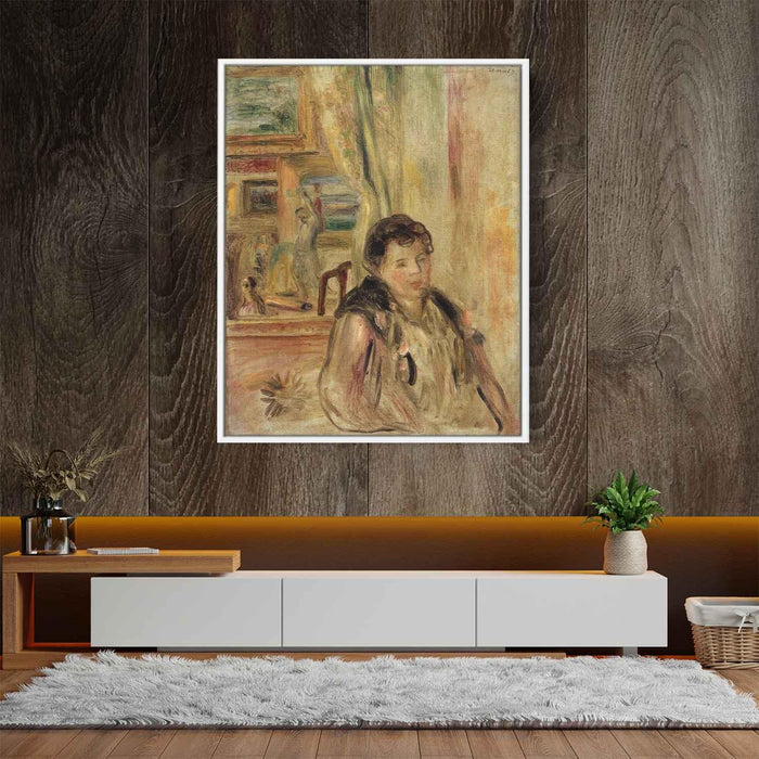 Woman in an Interior by Pierre-Auguste Renoir - Canvas Artwork