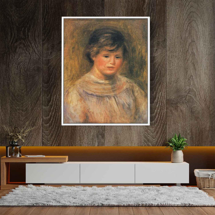 Woman`s Head by Pierre-Auguste Renoir - Canvas Artwork