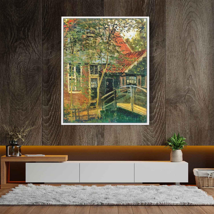 Zaandam, Little Bridge by Claude Monet - Canvas Artwork