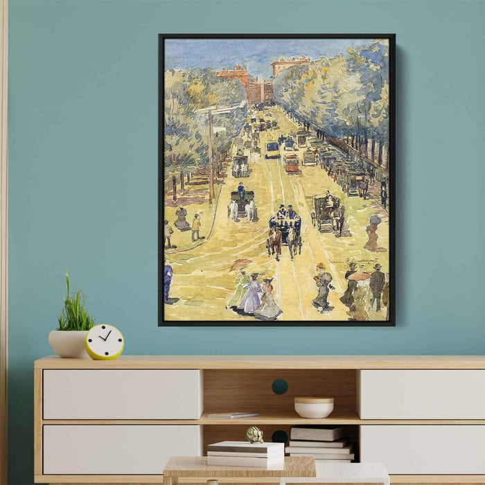 Charles Street, Boston by Maurice Prendergast - Canvas Artwork