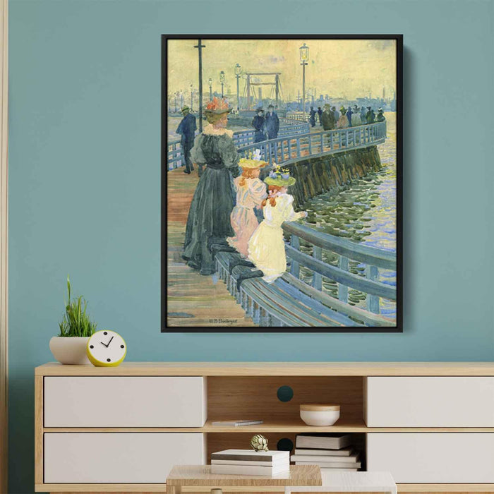 City Point Bridge (1897) by Maurice Prendergast - Canvas Artwork