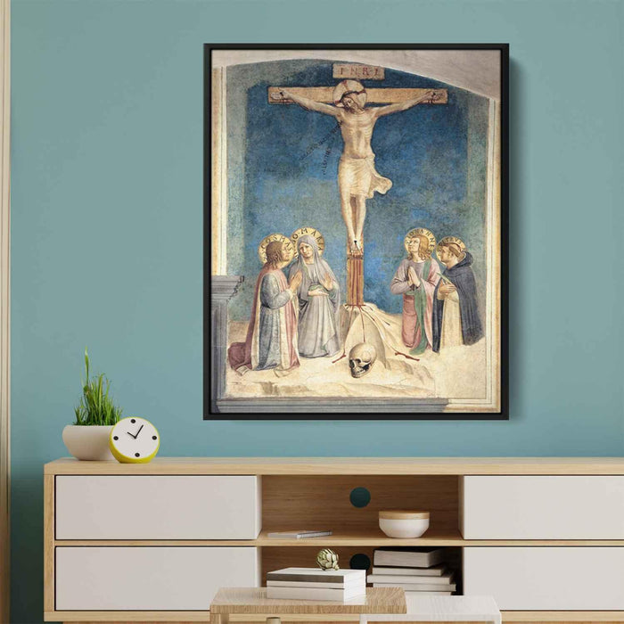 Crucifixion with the Virgin and Sts. Cosmas, John the Evangelist and Peter Martyr by Fra Angelico - Canvas Artwork