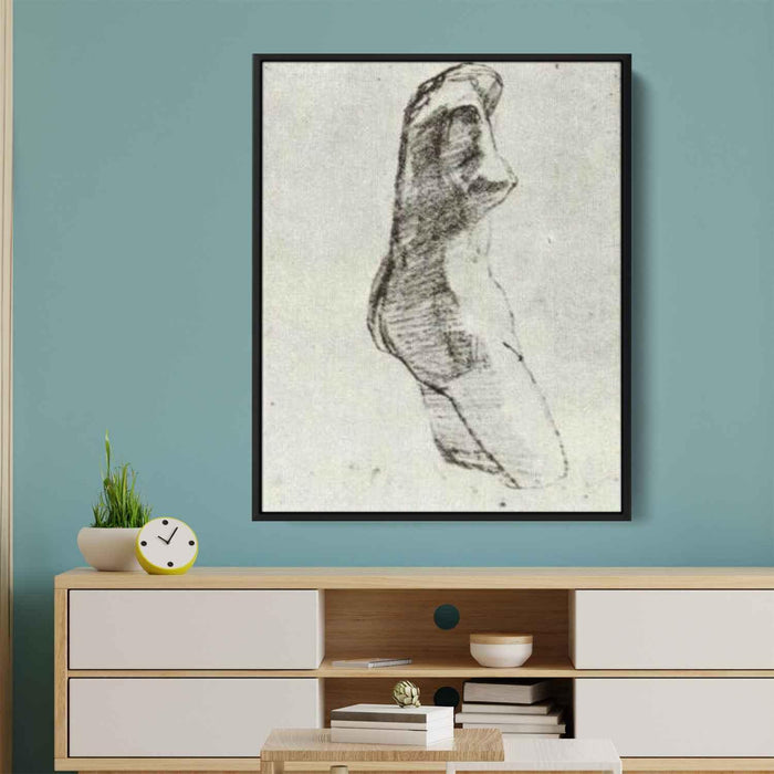 Plaster Torso of a Woman, Seen from the Side by Vincent van Gogh - Canvas Artwork