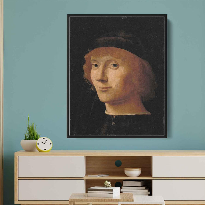 Portrait of a Man (1470) by Antonello da Messina - Canvas Artwork