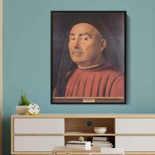 Portrait of a Man (Trivulzio portrait) (1476) by Antonello da Messina - Canvas Artwork