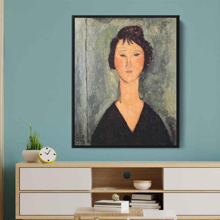 Portrait of a Woman (1919) by Amedeo Modigliani - Canvas Artwork