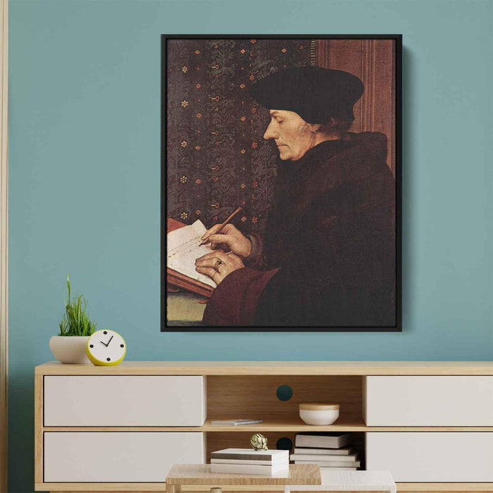 Portrait of Desiderius Erasmus (1523) by Hans Holbein the Younger - Canvas Artwork