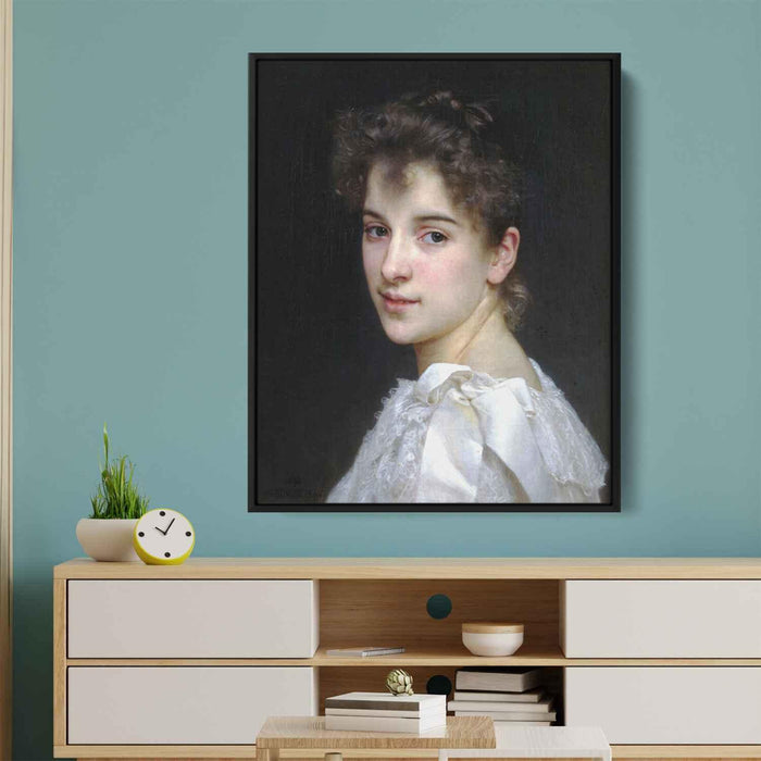 Portrait of Gabrielle Cot (1890) by William-Adolphe Bouguereau - Canvas Artwork