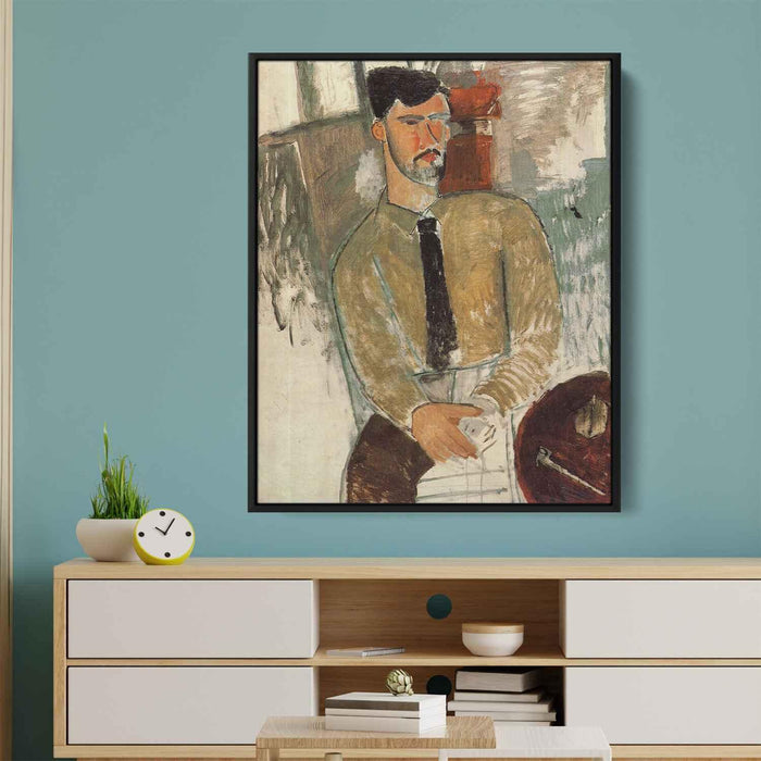 Portrait of Henri Laurens (1915) by Amedeo Modigliani - Canvas Artwork
