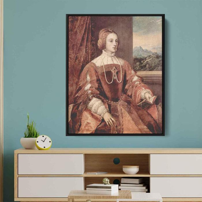 Portrait of Isabella of Portugal, wife of Holy Roman Emperor Charles V by Titian - Canvas Artwork