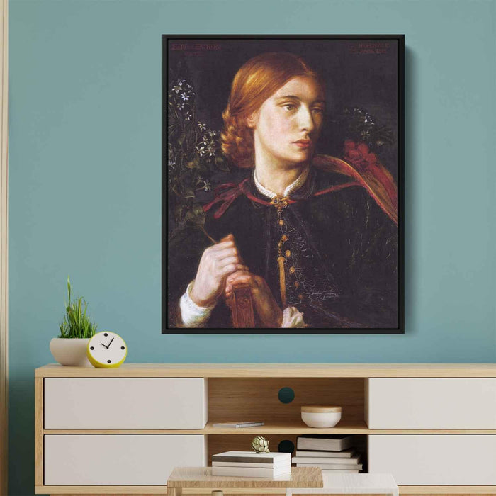 Portrait of Maria Leathart (1862) by Dante Gabriel Rossetti - Canvas Artwork