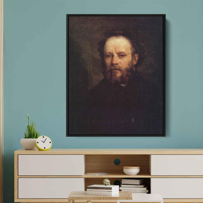 Portrait of Pierre Joseph Proudhon (1865) by Gustave Courbet - Canvas Artwork