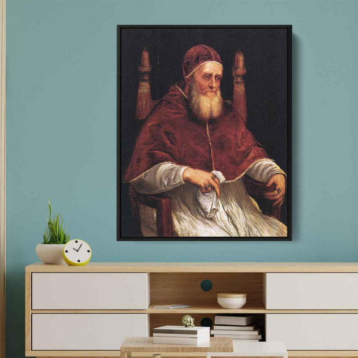 Portrait of Pope Julius II (1546) by Titian - Canvas Artwork