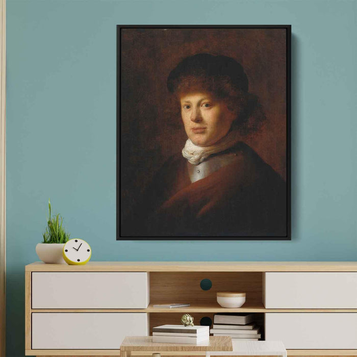 Portrait of Rembrandt van Rijn (1628) by Rembrandt - Canvas Artwork