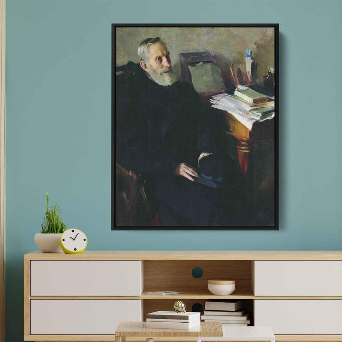 Portrait of Stjepan Nikolsky, uncle of the artist by Boris Kustodiev - Canvas Artwork