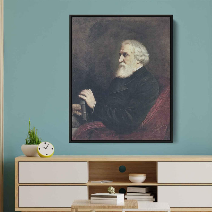 Portrait of the Author Ivan Turgenev (1872) by Vasily Perov - Canvas Artwork