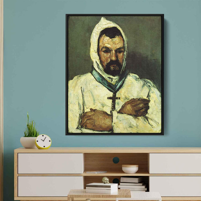 Portrait of Uncle Dominique as a Monk (1866) by Paul Cezanne - Canvas Artwork