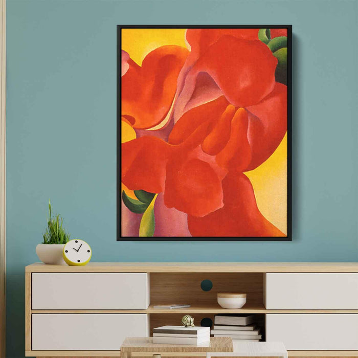 Red Canna (1923) by Georgia O'Keeffe - Canvas Artwork