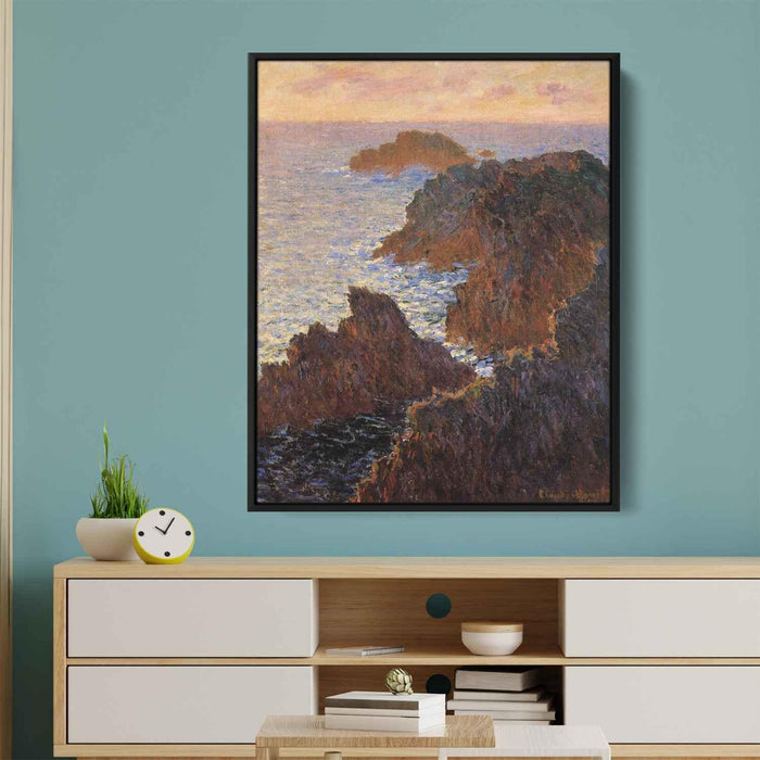 Rocks at Belle-Ile, Port-Domois by Claude Monet - Canvas Artwork