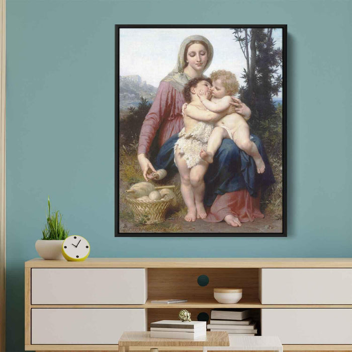 Holy family (1863) by William-Adolphe Bouguereau - Canvas Artwork
