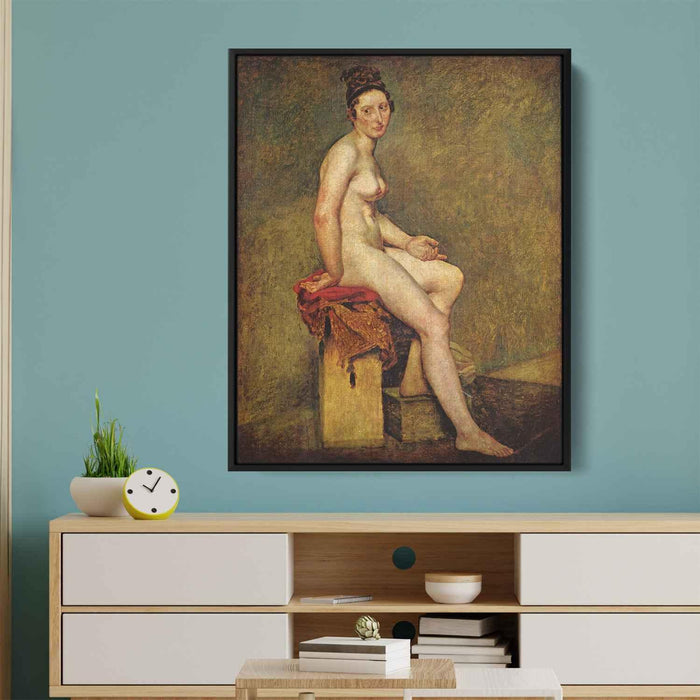 Seated Nude, Mademoiselle Rose by Eugene Delacroix - Canvas Artwork