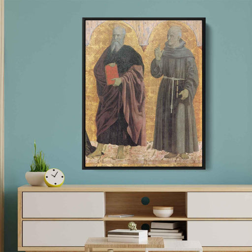 St. Andrew and St. Bernardino (1464) by Piero della Francesca - Canvas Artwork