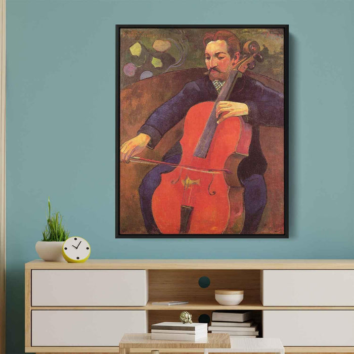 The Cellist (Portrait of Upaupa Scheklud) (1894) by Paul Gauguin - Canvas Artwork