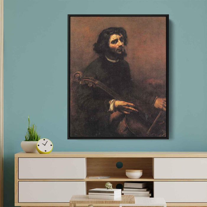 The Cellist, Self Portrait by Gustave Courbet - Canvas Artwork