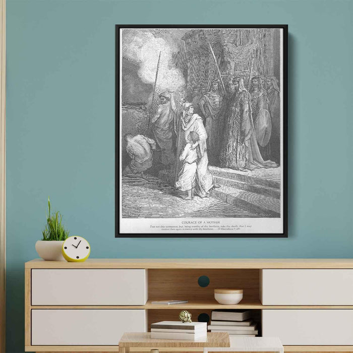 The Courage of a Mother by Gustave Dore - Canvas Artwork