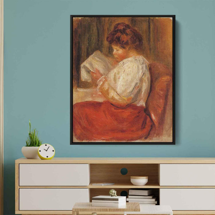 The Little Reader by Pierre-Auguste Renoir - Canvas Artwork