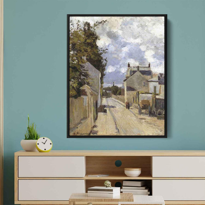 The street of Hermitage, Pontoise by Camille Pissarro - Canvas Artwork