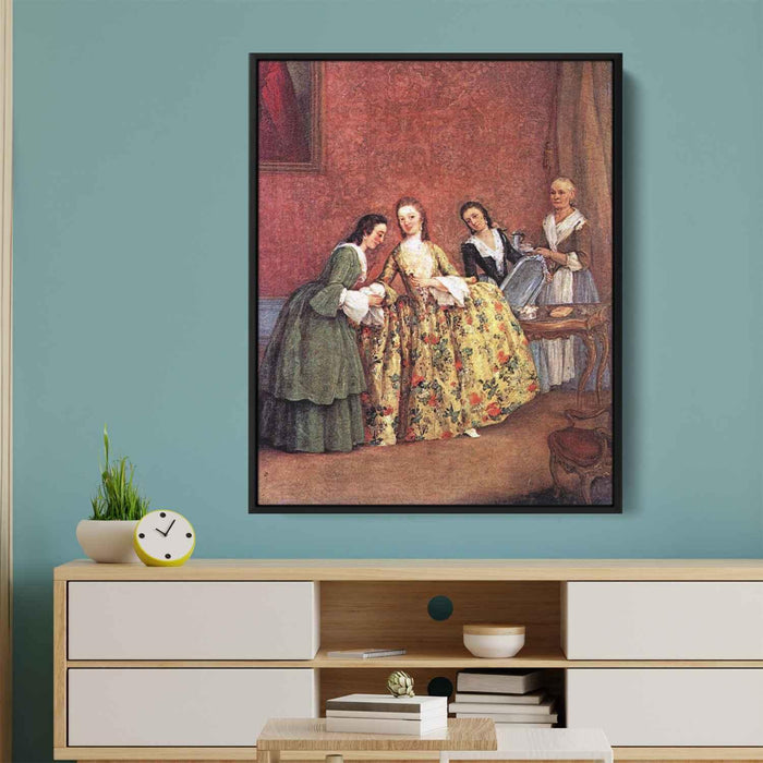 The Venetian Lady's Morning (1741) by Pietro Longhi - Canvas Artwork