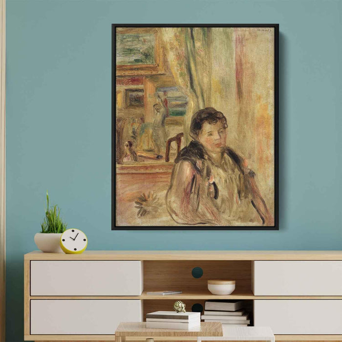 Woman in an Interior by Pierre-Auguste Renoir - Canvas Artwork