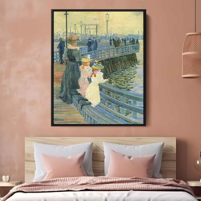 City Point Bridge (1897) by Maurice Prendergast - Canvas Artwork