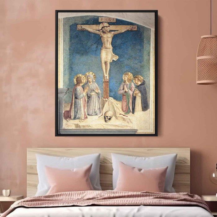 Crucifixion with the Virgin and Sts. Cosmas, John the Evangelist and Peter Martyr by Fra Angelico - Canvas Artwork