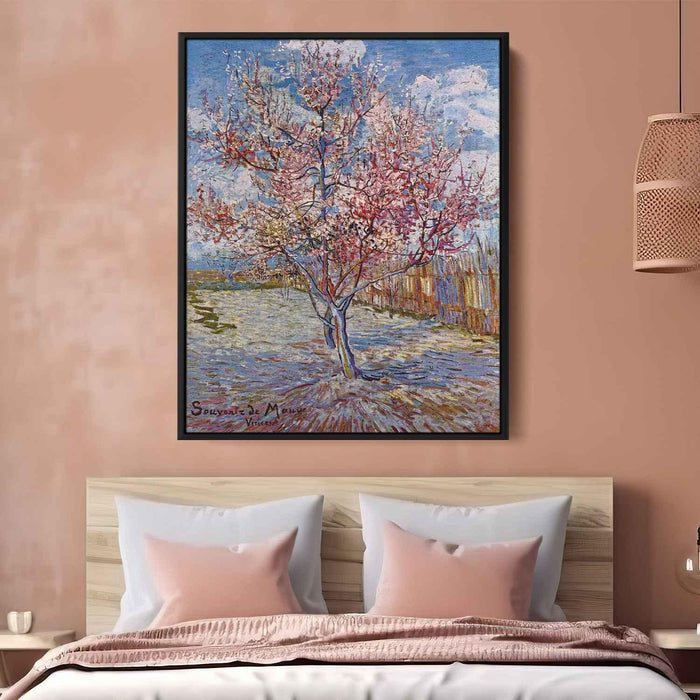 Peach Tree in Bloom (in memory of Mauve) (1888) by Vincent van Gogh - Canvas Artwork