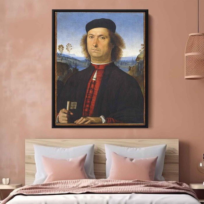 Portrait of Francesco delle Opere (1494) by Pietro Perugino - Canvas Artwork