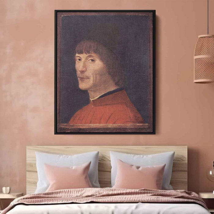 Portrait of a Man (1460) by Antonello da Messina - Canvas Artwork