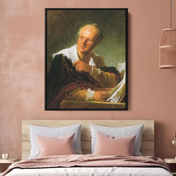 Portrait of Denis Diderot (1769) by Jean-Honore Fragonard - Canvas Artwork