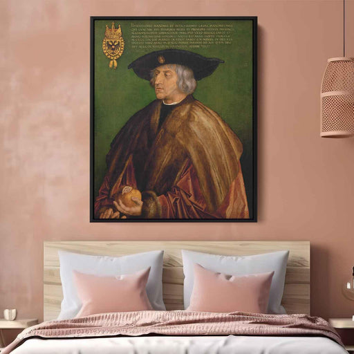 Portrait of Emperor Maximilian I (1518) by Albrecht Durer - Canvas Artwork