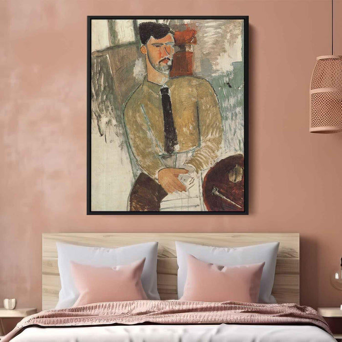 Portrait of Henri Laurens (1915) by Amedeo Modigliani - Canvas Artwork